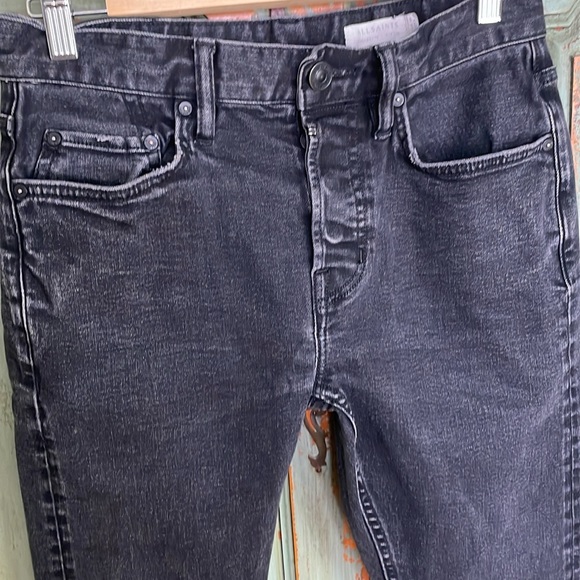 All Saints Men’s Black Cigarette Jeans, Size 28 - Picture 3 of 15